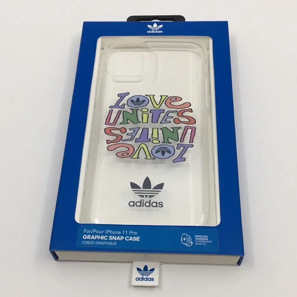 Adidas Originals Pride Case “Love Unites” IPhone 11 Pro Graphic Snap Case NIB